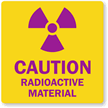 Caution Radioactive Material with Graphic