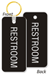 REST ROOM Unisex Bathroom Keychain, Double-Sided