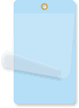 Light Blue Self-Laminating Blank Inspection Tag