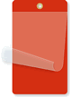 Red Self-Laminating Blank Inspection Tag