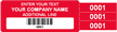 Multipart Tamper Seals - Barcode