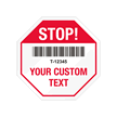 Stop Shaped Tamper Seals - Barcodes
