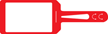 4 in. x 7 in. Red Dry Erase Tag