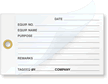 Equipment Self-Laminating Tags