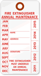 Fire Extinguisher Annual Maintenance Tag