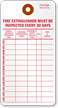 Fire Extinguisher Monthly Maintenance Tag