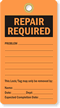 REPAIR REQUIRED Tag