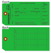 Green Inventory Count Tag