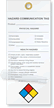 HazCom (With NFPA Diamond) Self-Laminating Tags