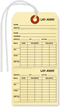 Layaway Tag, Manila Stock, Numbered, with String