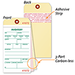 Heavy Manila Cardstock Inventory Tag Copies