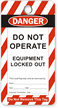 Lockout Tag-OSHA Striped