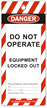 Lockout Tag-OSHA Striped