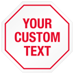 Stop Shaped Tamper Seals - Barcodes