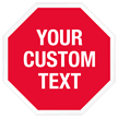 Stop Shaped Tamper Seals - Text