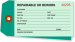 Tag the material that needs to be repaired.
