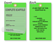 Complete Scaffold Self-Laminating Tags