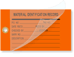 Material Identification Record Self-Laminating Tags