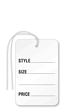 Garment Tag ( 1-7/8 in. x 1-1/4 in.) with String