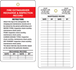 Fire Extinguisher Recharge And Inspection Vinyl Tags