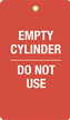 Empty Cylinder Plastic Tags