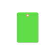 Fluorescent Green Vinyl Inspection Blank Tag