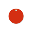 3 in. circle Red Vinyl Tags