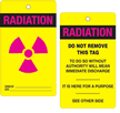 Radiation (With Trefoil) Vinyl Tags
