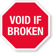Void If Broken Destructible Tamper Seals