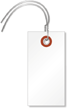 White Tyvek Shipping Tags (with pre-attached wires)