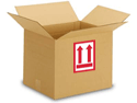 Arrow labels show which end is up and help prevent rough handling.