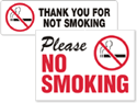 No Smoking Labels