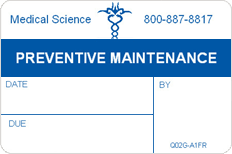 Preventive Maintenance Quality Control Labels