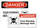 Vinyl Warning Labels