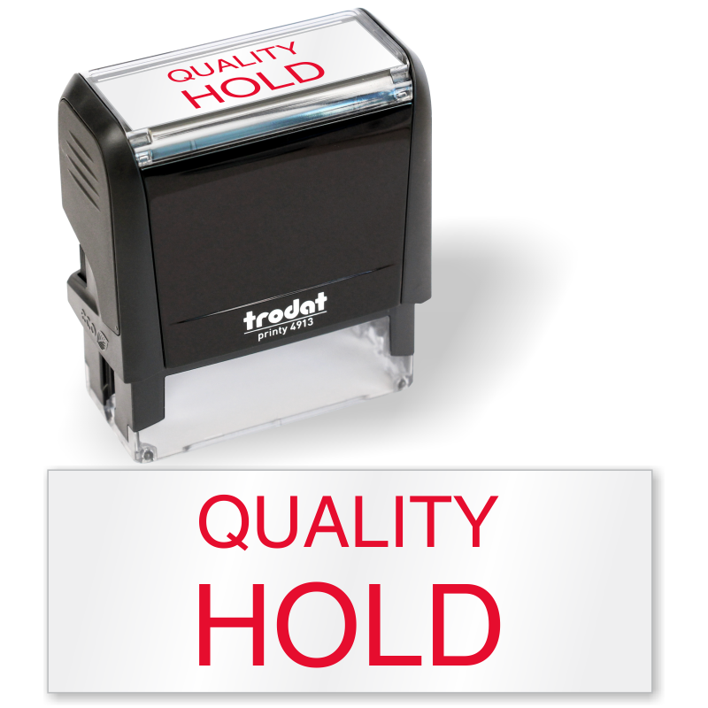 Quality Hold QC Stamp Self inking Signs, SKU: IS-0115
