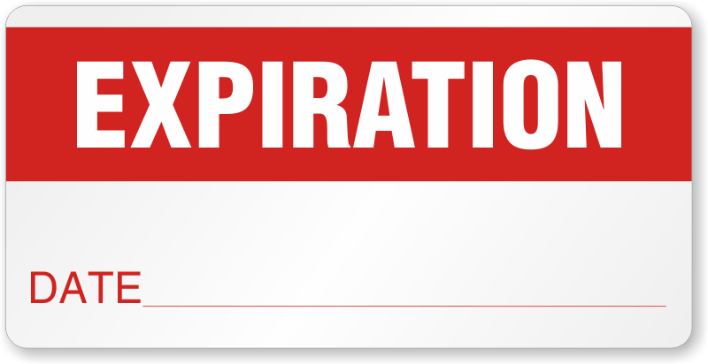 Write-On Expiration Date Label