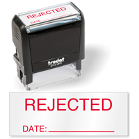 Rejected Date Inspection Self Inked Stamp