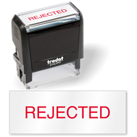 Rejected Self Inking Stamp