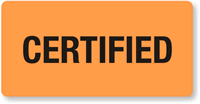 Certified Fluorescent Label
