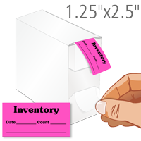 Inventory, Date, Count Labels in Dispenser