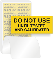 Do Not Use Until Tested Label